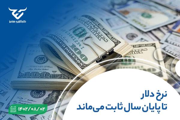 نرخ دلار تا پایان سال ثابت می‌ماند.